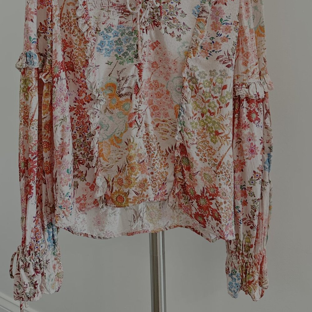 Ted Baker floral boho chic blouse, Ted Baker size 2 - Picture 7 of 9